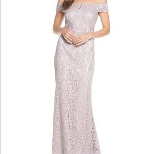 Vince Camuto Lilac&Silver Evening Mermaid Gown (8)